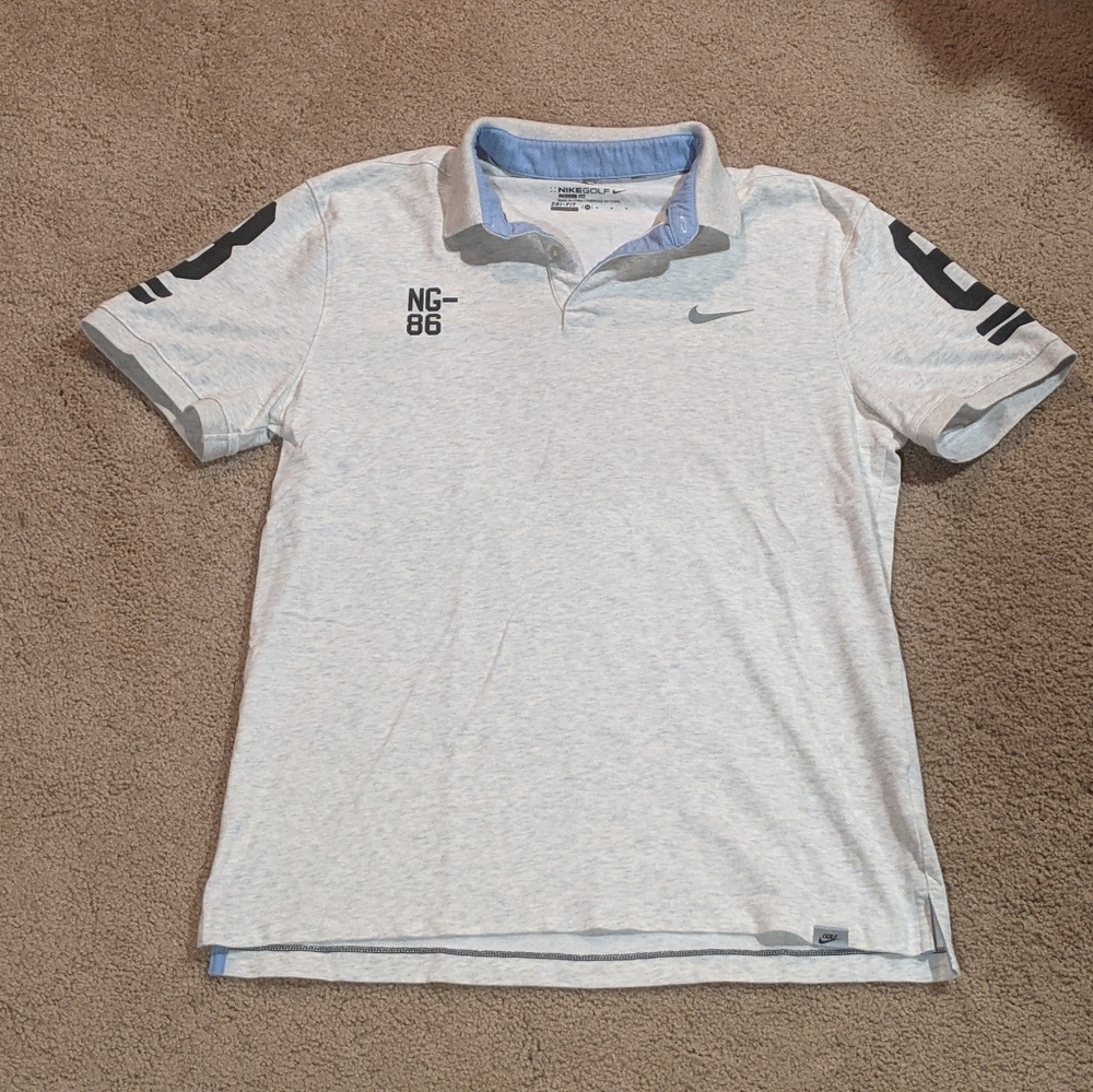 Nike Dri-Fit Golf Polo Beige Medium